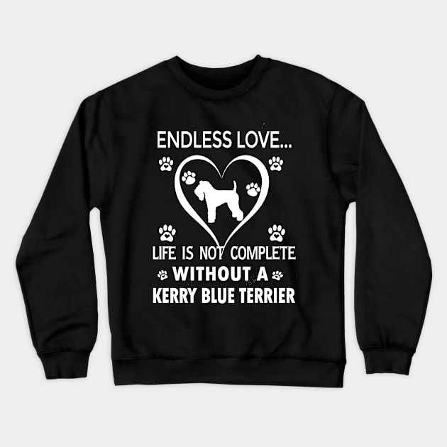 Kerry Blue Terrier Lovers Crewneck Sweatshirt by bienvaem